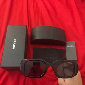 Prada Dark Sunglasses with Case